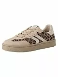Tamaris Damen Sneaker Low Leder, braun, 39 EU