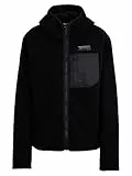 Ziener Damen JUHA-Z High-Loft Fleece Jacke, Midlayer | Kapuze, black, 40