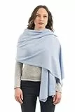 Dalle Piane Cashmere Damen Stola Kaschmir-Mix - Himmel