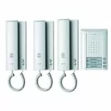 Schneider Electric Ritto Türsprechanlage, Entravox, Komplettset für 3-Familienhaus, Gegensprechanlage mit Beleuchtung und Klingeltasten, Weiss/Weiss, Artikelnummer 1841370