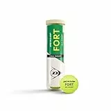 DUNLOP Tennisball Fort All Court TS - für Sand, Hartplatz und Rasen (4 Bälle)