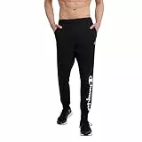 Champion Herren Klassisches Jersey Trainingshose, Schwarze Schrift, Groß