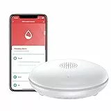 HEIMAN Wassermelder WLAN, Wasserwächter, Wi-Fi Wasseralarm mit Batterie, Smart Wassersensor Boden, 75 dB WiFi-2.4Ghz für Küchen, Keller und Badezimmer (1) (1 Stück)