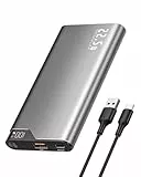 Kuulaa Power Bank 10000mAh 22.5W, Powerbank USB-C Input&Output, Externe Handyakkus mit LED-Display Kompatibel mit iPhone 16 15 14 13 12 Pro Max Sam-Sung iPad Huawei Reisen Arbeit Outdoor