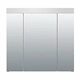 trendteam smart living - Devon - Spiegelschrank - Weiß - moderner Spiegelschrank 3-türig - (BxHxT) 80 x 75 x 16 cm - 9 Fächer und 6 verstellbare Einlegeböden - kratzfest