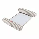 Flamingueo Luftmatratze Pool - Wasserhängematte - Nylon-Gitter - Widerstandsfähiges PVC - Beige