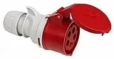 Kopp 182301001 CEE Kupplung, 5-polig, 16 A, 400 V, rot