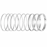 ​10 Stück Armreifen Silber Armreif Silber,Bangles Silver,Armreifen silber Damen,Armband Set Damen,Arm Jewelry for Women Wedding Party,Bangle Bracelet Bohemia,Vintage Adjustable Stackable Bracelets