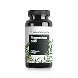 natural elements Magnesium - 90 Kapseln - 667mg, davon 400mg elementares Magnesium pro Kapsel - Laborgeprüft, hochdosiert, vegan