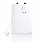 AEG Boiler BOI 5 U, Untertischboiler 5 Liter Niederdruck mit Stecker 230V für Küchenspüle + Wachbecken, 2 kW, Made in Germany, 204616