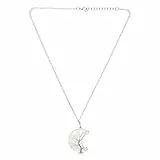 Veemoon Kette Kristall für Damen Kristallkette mit Naturstein Modeschmuck als Geschenkidee Schmuckkette mit Kreativem Anhänger Zufällige Farbe