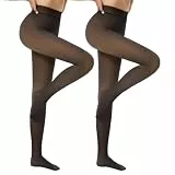 DDOBB 2er Pack Thermo Strumpfhose Damen Winter