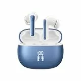 Bluetooth Kopfhörer, Kopfhörer Kabellos Bluetooth 5.3 mit 6 ENC Mikrofon, In Ear kopfhörer Bluetooth mit HiFi Stereo Tiefer Bass, Lärmminderung, 50Std Spielzeit, IPX8 Wasserdicht Ohrhörer LED-Anzeige
