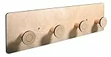 Rayher Garderobe aus Holz, FSC Mix Credit, natur, Set 9 Teile, 42x12x4,5cm, zum Bemalen und Dekorieren, Kindergarderobe, 62986505