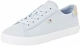 Tommy Hilfiger Damen Vulc Canvas Lace Up Sneaker Fw0Fw08647 Low Top, Blue (Breezy Blue), 37 EU
