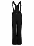 Ziener Mädchen AFIA-Z Ski-Hose/Schnee-Hose | wasserdicht, Träger, Black, 176