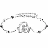 J.MUEN Hund Katze Armband Damen 925 Sterling Silber Tier Armband Serie -mit Geschenkbox-Das Perfekte Geschenk für Tierliebhaber