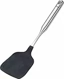 Fissler Essential/Silikon-Wokwender mit Edelstahl-Griff (34,5cm) Pfannen-Wender, Pfannkuchenwender, Spülmaschinen-geeignet