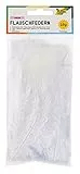 folia 53010 - Federn, Flauschfedern, Kunstfedern, 10 g in weiß, ideal für kreative Bastelarbeiten, Masken, Kostüme und Traumfänger