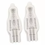 Amosfun 2st Nussknackerform Weihnachtskerzenformen Weihnachtszubehör Nussknacker-kerzenform Nussknacker-fondantform Nussknacker-skulptur-gussform Formen Für Fudge 3d Kieselgel Marionette