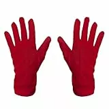 Oblique Unique® Handschuhe Herren und Damen Handschuh für Fasching Karneval Motto Party Kostüm Accessoire für Halloween (Rot)