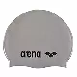 Arena Classic Unisex Silikon-Badekappe, Schwimmkappe für Frauen und Männer, Badekappe mit Verstärktem Rand, Weiche und Strapazierfähige Schwimmkappe