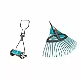 Gardena Classic Spindelmäher 330: Handrasenmäher mit 33cm Arbeitsbreite & combisystem-Kunststoff-Verstellbesen