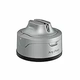 AnySharp Evo Messerschärfer & Messerschleifer mit verstärktem PowerGrip Saugnapf, Wolframkarbid-Schärfsystem mit Metall-Auffangbehälter, für Küchenmesser, Wellenschliff & gehärteten Stahl