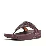 Fitflop Damen Lulu Glitzer-Zehentrenner Sandale, rot, 38 EU