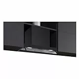Siemens LJ65BCC60 iQ300, Integrierte Designhaube, 60 cm, Made in Germany, Nahtlose Integration, Angenehm leiser Motor, Maximaler Stauraum, Glasschirm, Drucktastensteuerung, Klarglas, Mattschwarz