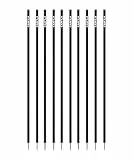 Cawila Academy Slalomstangen 10er Set, 170cm Länge, schwarz