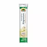 SUNLIFE Magnesium Brausetabletten 12x20 Tabletten hochdosiert: Für Muskeln und Nerven, Zitronengeschmack