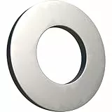 M6 Unterlegscheiben, DIN 125 ISO 7089, Verzinkter Legierter Stahl, U-Schutzblech Karosseriescheiben, Legierter Stahl, Plain Wide Round für Schrauben, Packung mit 100 Stück