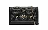 Love Moschino Damen Schultertasche, Schwarz Schultertasche, Schwarz