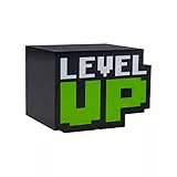 Paladone Level Up Light with Sound Retro Gaming Style Batteriebetrieben Mehrfarbig PP8588