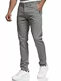 Indicode Herren Cherry Chinohose Stretchhose | Chino Herrenhose Stretch Stoffhose Lt Grey, 36/32