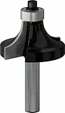 Bosch Accessories Professional 1x Abrundfräser Standard for Wood (für Holz, Zubehör Handfräse, Radius 12 mm, Arbeitslänge 18.6 mm, Ø Schaft 8 mm)
