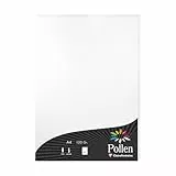 Clairefontaine 24302C Packung mit 50 Blatt Pollen, DIN A4, 210 x 297 mm, 120g, Perlmut Weiß