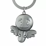 ANKERPUNKT Schutzengel Schlüsselanhänger - Süßer Engel Anhänger Auto aus Metall - Glücksbringer to go, Geschenk Schutzengel Führerschein, Autoschlüsselanhänger, Motorrad - silber vintage