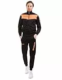 Givova Herren Visa Fluo Trainingsanzug, Nero/Arancio Fluo, XXL EU