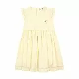 Steiff Kleid EU Größe 104 Wax Yellow, lockere und Bequeme Passform, waschmaschinenfest