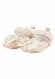 Sterntaler Baby Ballerina Schleife – Leichter Babyschuh aus Kunstleder mit Schleife, Klettverschluss und rutschfester Herzchensohle – Staubrosa, Größe 22