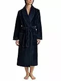 CALIDA Cosy Shower Bademantel Damen, Frottee, mit Schalkragen, innen saugfähig, außen weich, Länge 120cm new dark lapis blue 36-38