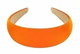 axy Breiter Haarreif mit Stoff gepolstertes Candy Colours - Wunderschön Damen Stirnband Haarschmuck Haarreifen HRK2A (Orange)