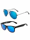 UrbanSky Sonnenbrille für Herren 2er-Pack, klassische Modelle (Weightlessness)