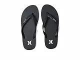 Hurley Herren Icon Solid Sandalen Flipflop, Negro, 45 EU