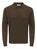 ONLY & SONS Onsloui Reg 12 Ls Mel Polo Knit