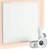 VIESTA® CF Infrarot Wandheizung 60×60 cm 360 W mit TH20 Funk-Thermostat – Carbon Crystal Heizpaneel für Wand, Decke & Kassettendecken