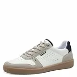 s.Oliver Herren Sneaker flach Low Top Vegan, Weiß (White), 44 EU