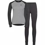 Odlo Thermounterwäsche Damen Active Warm I Langarm Thermoshirt und Thermo Leggings I Warme Skiunterwäsche Thermounterwäsche Set I Damen